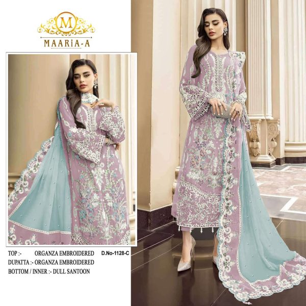 MAARIA A 1128 C PAKISTANI SALWAR SUITS