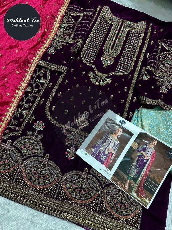 MEHBOOB TEX 1207 D VELVET PAKISTANI SUITS