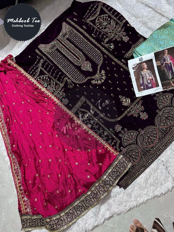 MEHBOOB TEX 1207 D VELVET PAKISTANI SUITS