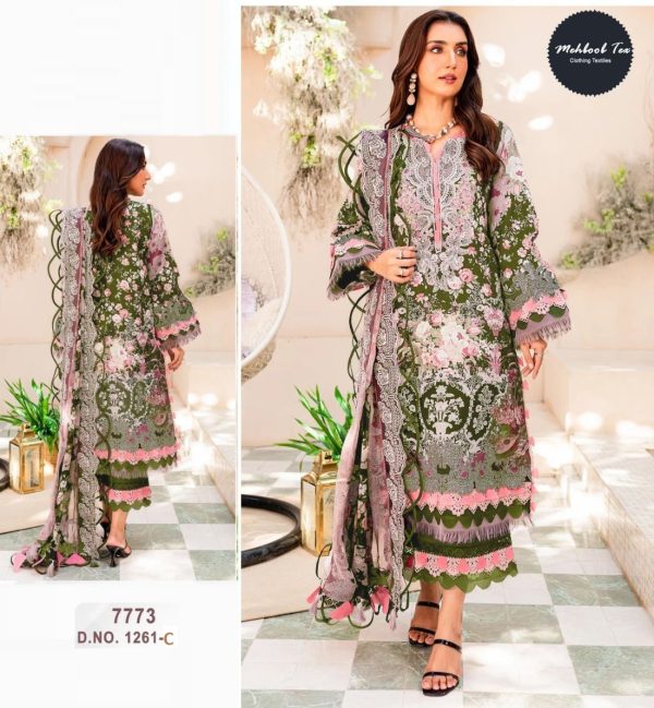 MEHBOOB TEX 1261 C PAKISTANI COTTON SUITS