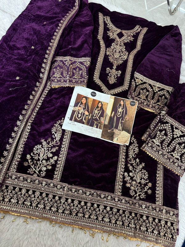 MEHBOOB TEX 1356 D VELVET PAKISTANI SUITS