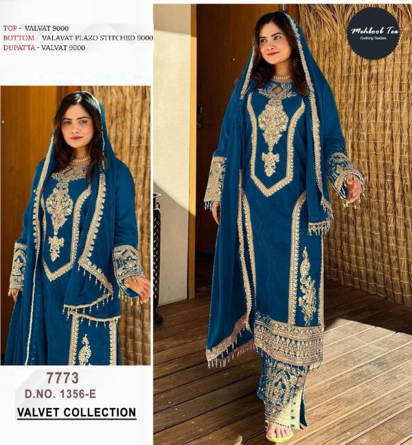 MEHBOOB TEX 1356 E VELVET PAKISTANI SUITS