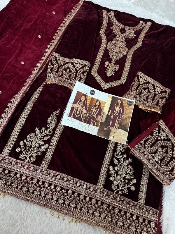 MEHBOOB TEX 1356 G VELVET PAKISTANI SUITS