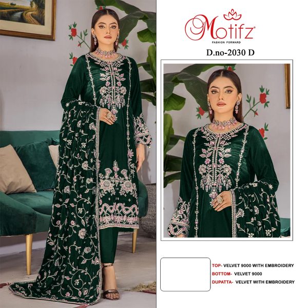 MOTIFZ 2030 D VELVET PAKISTANI SUITS IN INDIA