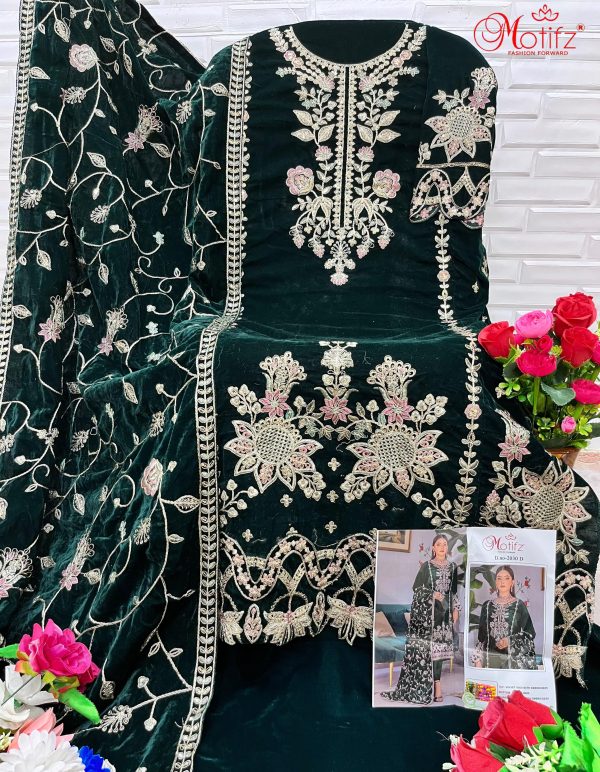 MOTIFZ 2030 D VELVET PAKISTANI SUITS IN INDIA