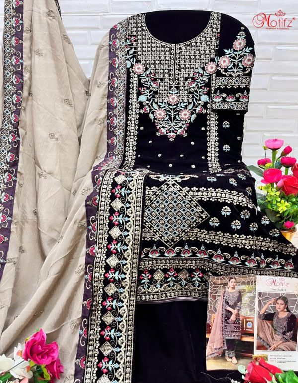 MOTIFZ 2032 A VELVET PAKISTANI SUITS IN INDIA