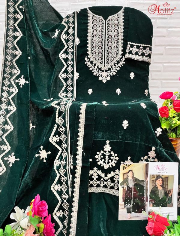 MOTIFZ 2034 A VELVET SALWAR SUITS