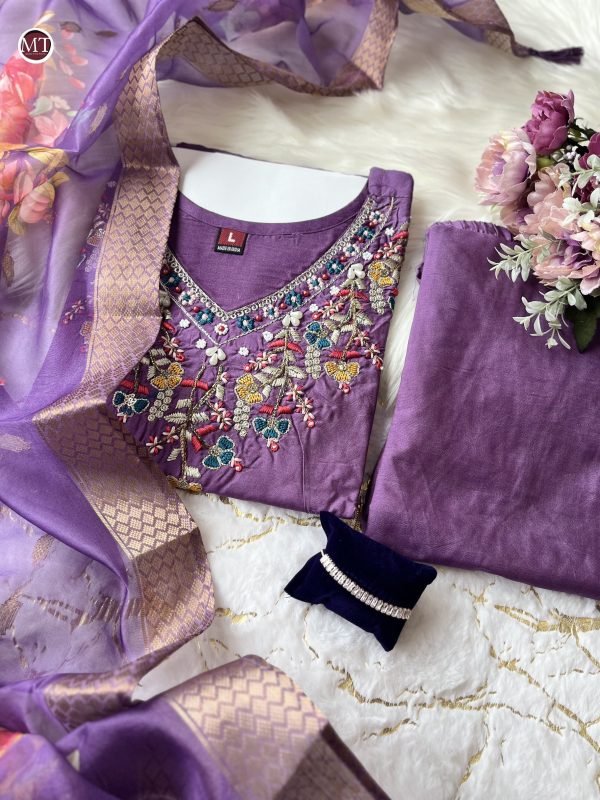 MURTI TRENDS PURPLE VALLEY READYMADE SUITS