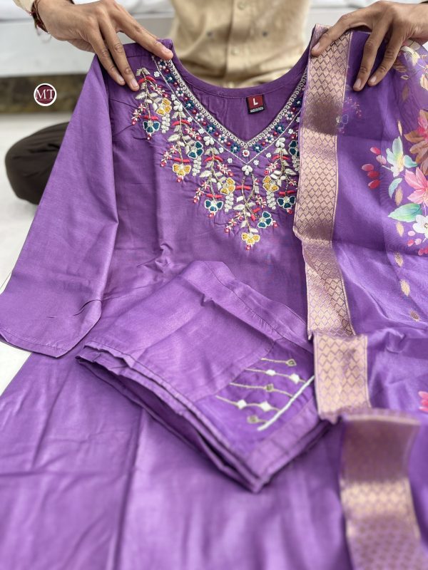 MURTI TRENDS PURPLE VALLEY READYMADE SUITS