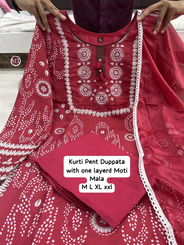 MURTI TRENDS SHREYA RED PRINTED KURTI