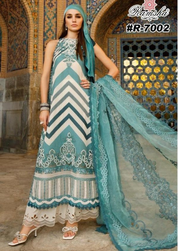 RAMSHA FASHION R 7002 PAKISTANI SUITS