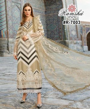 RAMSHA FASHION R 7003 PAKISTANI SUITS