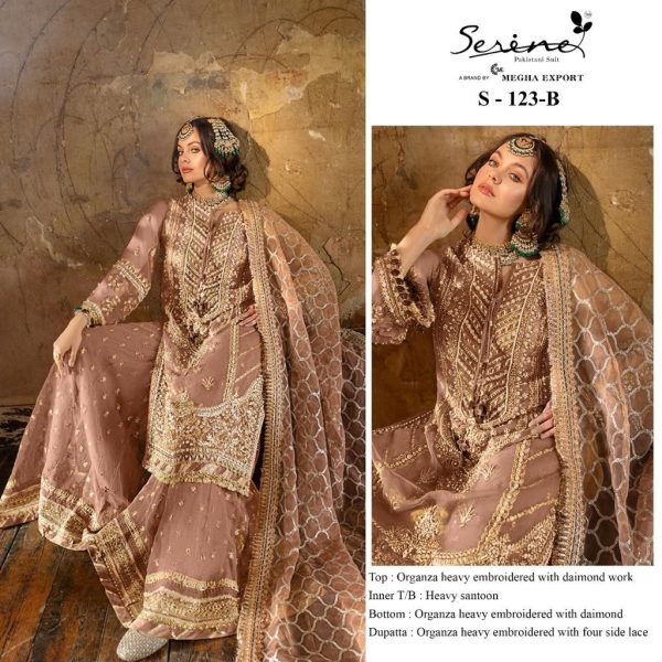 SERINE S 123 B PAKISTANI SUITS IN INDIA