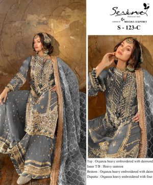 SERINE S 123 C PAKISTANI SUITS IN INDIA