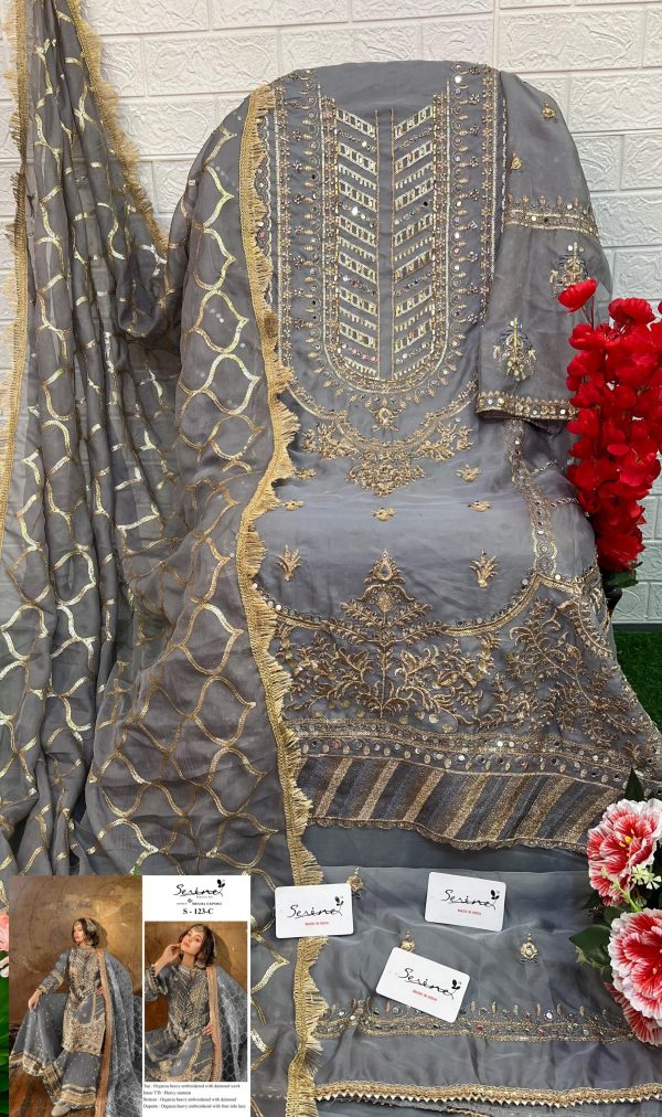 SERINE S 123 C PAKISTANI SUITS IN INDIA