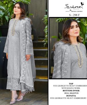 SERINE S 298 F PAKISTANI SUITS WHOLESALE