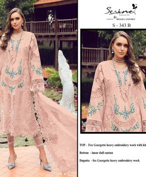 SERINE S 343 B PAKISTANI SUITS WHOLESALE