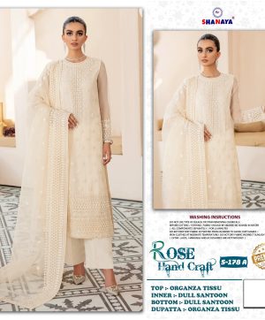 SHANAYA FASHION S 178 A ROSE PAKISTANI SUITS