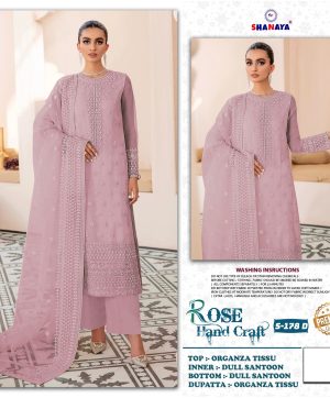 SHANAYA FASHION S 178 D ROSE PAKISTANI SUITS