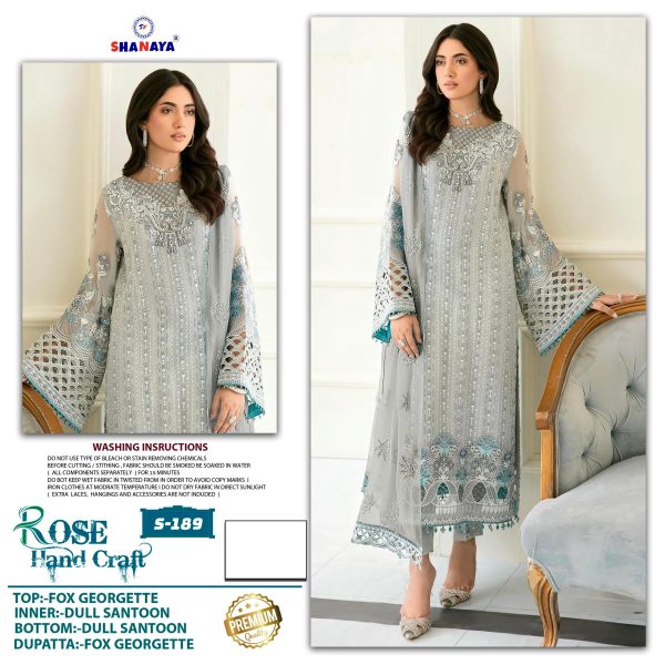 SHANAYA FASHION S 189 ROSE PAKSITANI SUITS