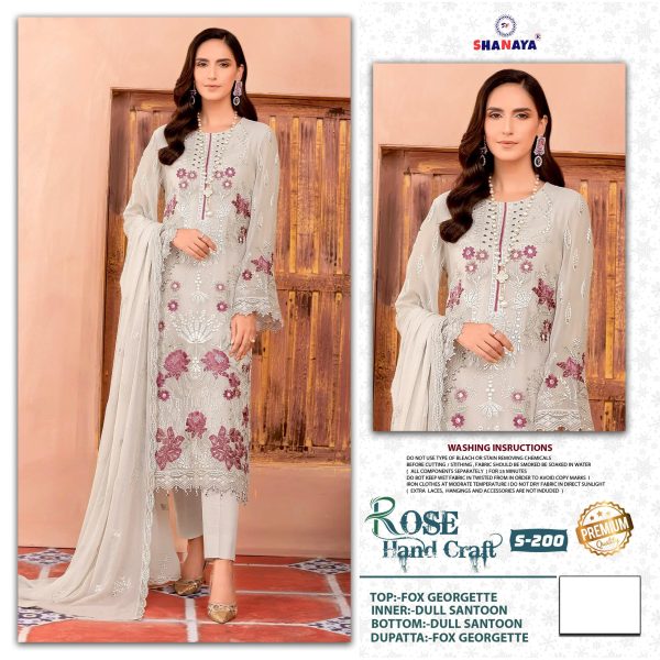 SHANAYA FASHION S 200 ROSE PAKISTANI SUITS