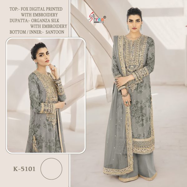 SHREE FABS K 5101 PAKISTANI SUITS WHOLESALE