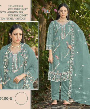 SHREE FABS S 5100 B SALWAR SUITS WHOLESALE