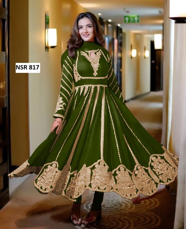 SHREE HARI NSR 817 F DESIGNER GOWN WHOLESALE