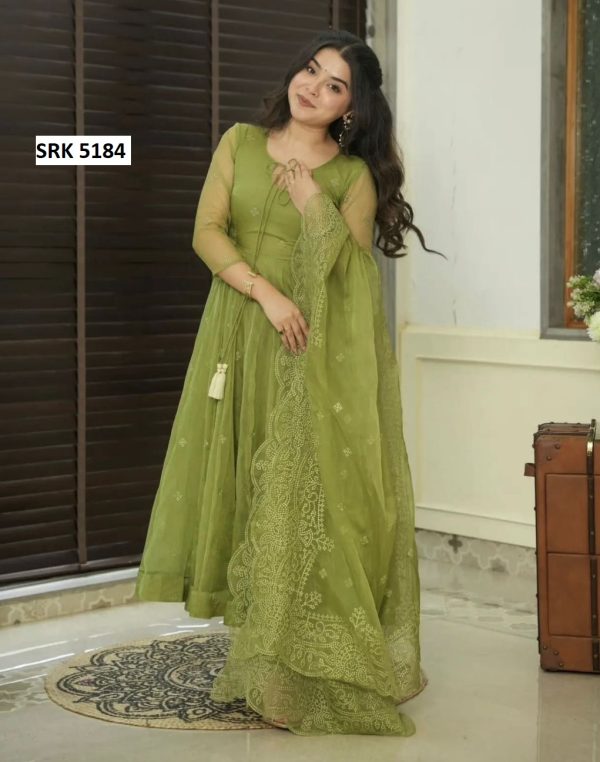 SHREE HARI SRK 5184 A DESIGNER SUITS WHOLESALE