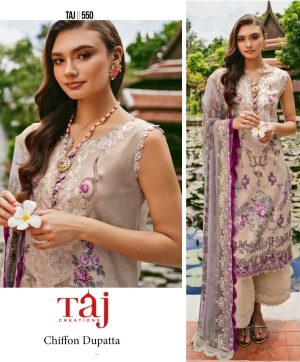 TAJ CREATIONS 550 COTTON PAKISTANI SUITS