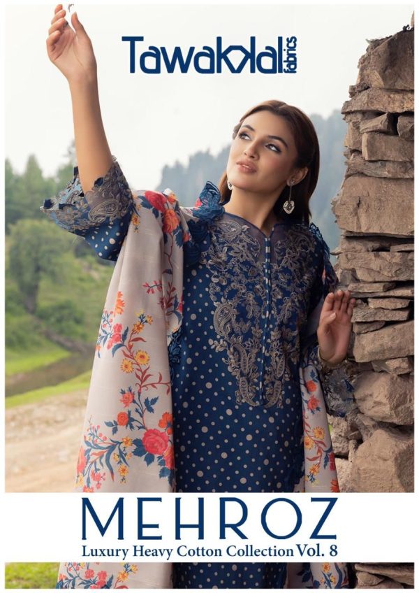 TAWAKKAL FABRICS MEHROZ VOL 8 WHOLESALE