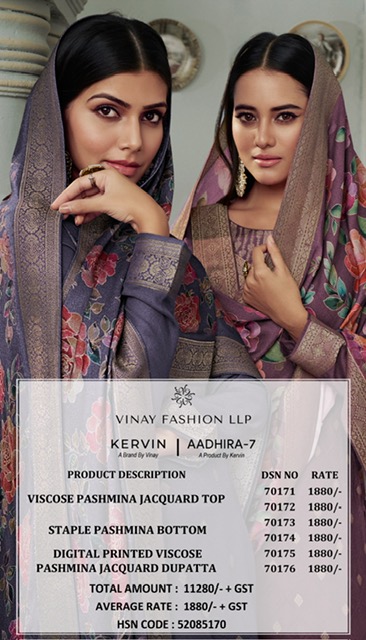 VINAY FASHION KERVIN AADHIRA VOL 7 WHOLESALE