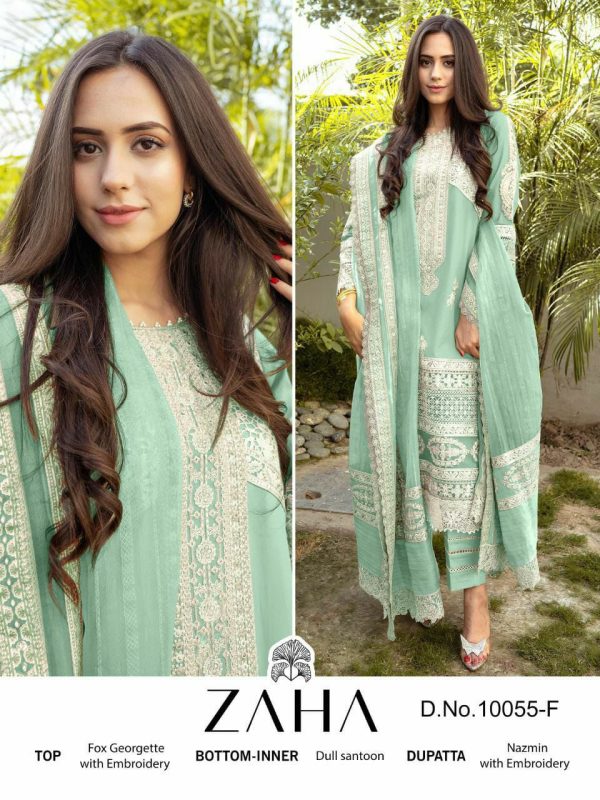 ZAHA 10055 F PAKISTANI SALWAR SUITS