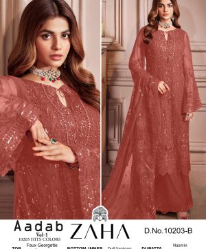 ZAHA 10203 B AADAB VOL 1 PAKISTANI SUITS