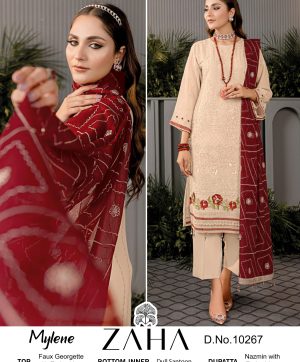 ZAHA 10267 MYLENE PAKISTANI SUITS WHOLESALE