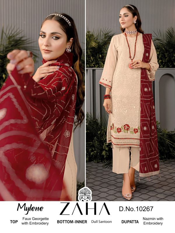 ZAHA 10267 MYLENE PAKISTANI SUITS WHOLESALE