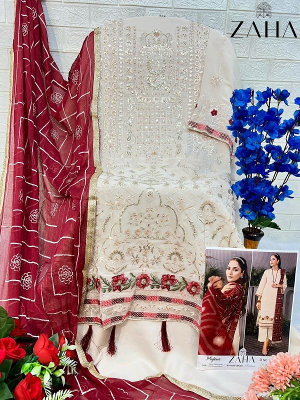 ZAHA 10267 MYLENE PAKISTANI SUITS WHOLESALE