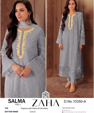 ZAHA 10350 A SALMA VOL 2 PAKISTANI SUITS