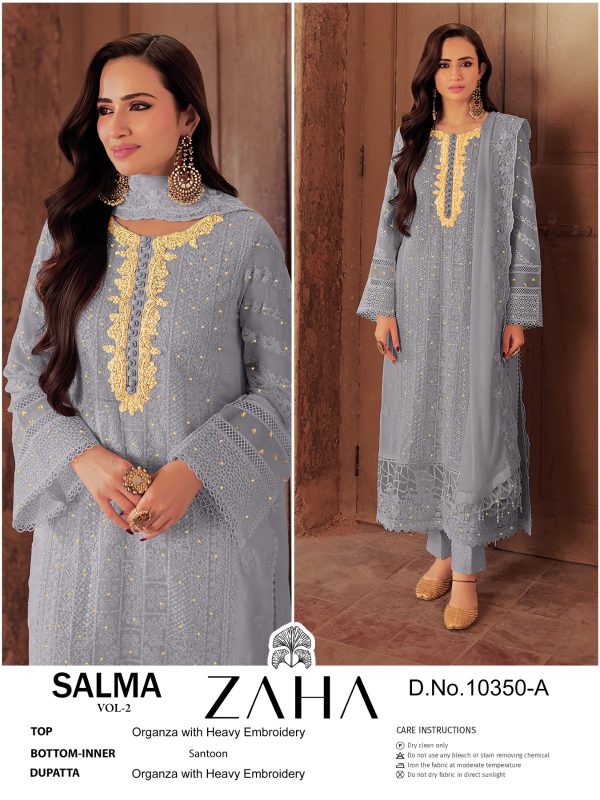 ZAHA 10350 A SALMA VOL 2 PAKISTANI SUITS