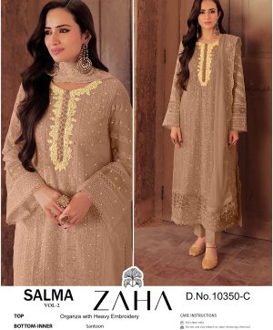 ZAHA 10350 C SALMA VOL 2 PAKISTANI SUITS