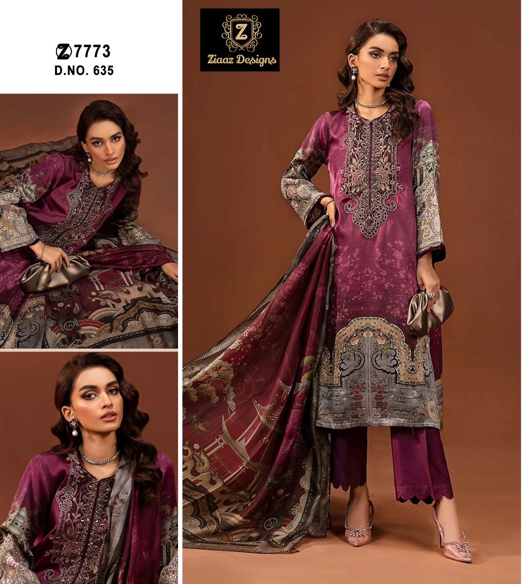 ZIAAZ DESIGNS 635 PAKISTANI SUITS IN INDIA