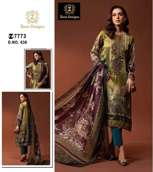 ZIAAZ DESIGNS 636 PAKISTANI SUITS IN INDIA