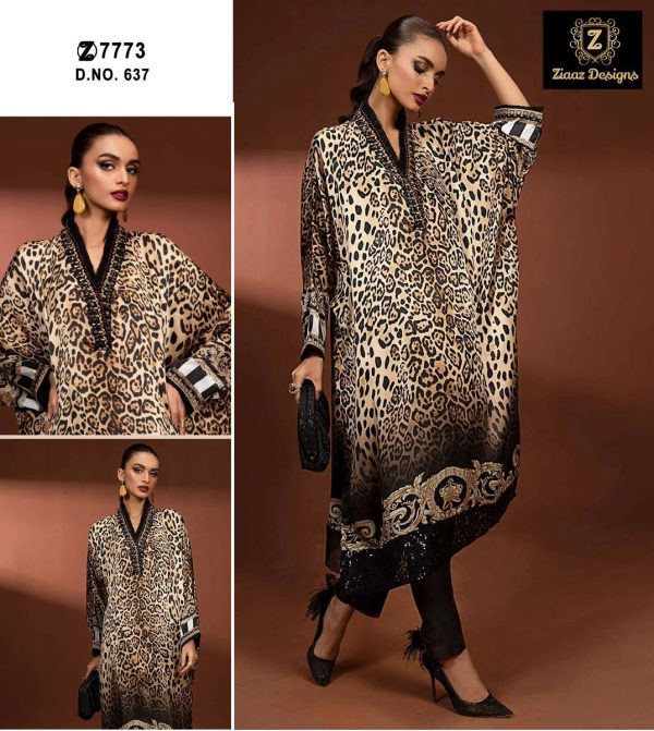 ZIAAZ DESIGNS 637 PAKISTANI SUITS IN INDIA