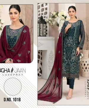 AGHA JAAN 1018 PAKISTANI SALWAR SUITS