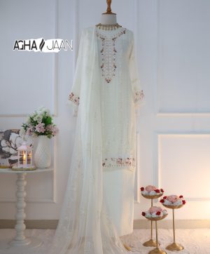 AGHA JAAN WHITE BEAUTY SALWAR SUITS