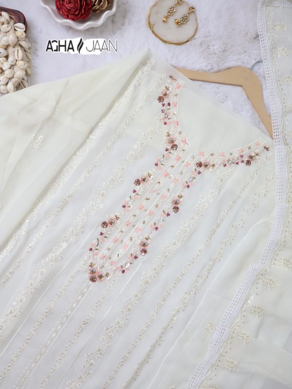 AGHA JAAN WHITE BEAUTY SALWAR SUITS