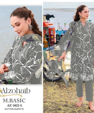 ALZOHAIB AZ 1022 L M BASIC PAKSITANI SUITS