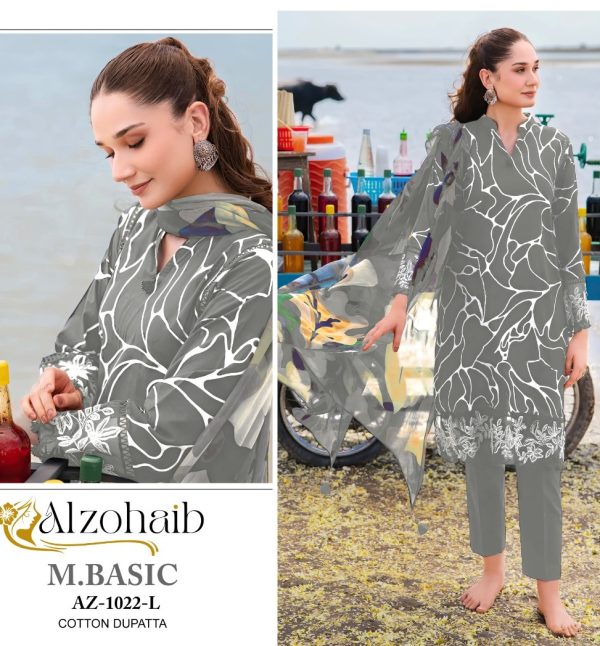 ALZOHAIB AZ 1022 L M BASIC PAKSITANI SUITS