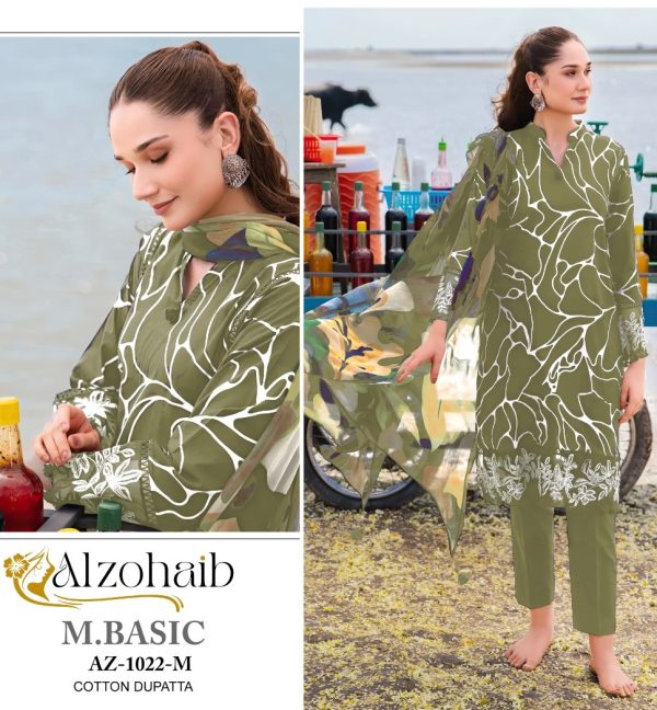 ALZOHAIB AZ 1022 M M BASIC PAKSITANI SUITS