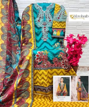 ALZOHAIB AZ 1097 A COTTON SUITS WHOLESALE